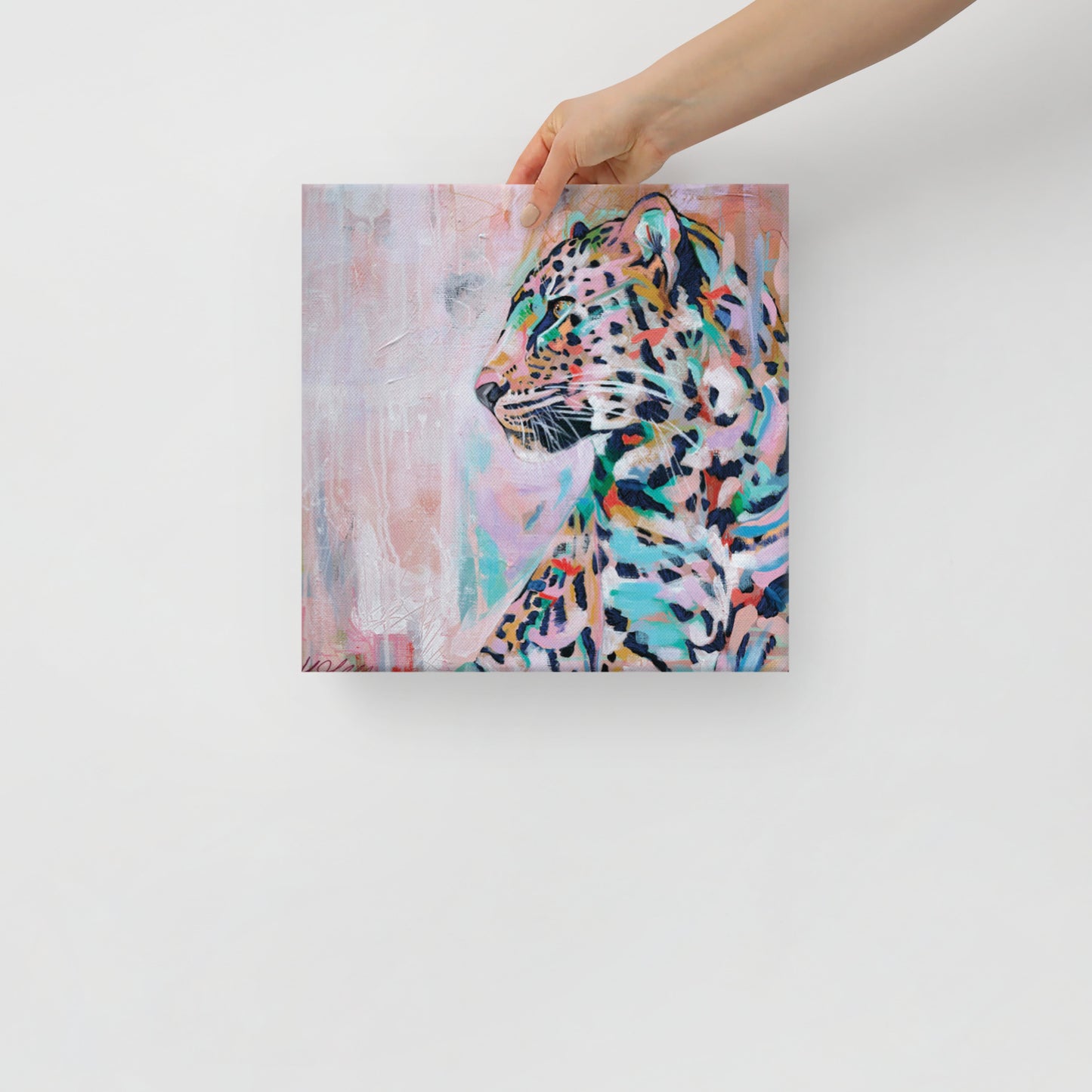 'I'm waiting right here' canvas print