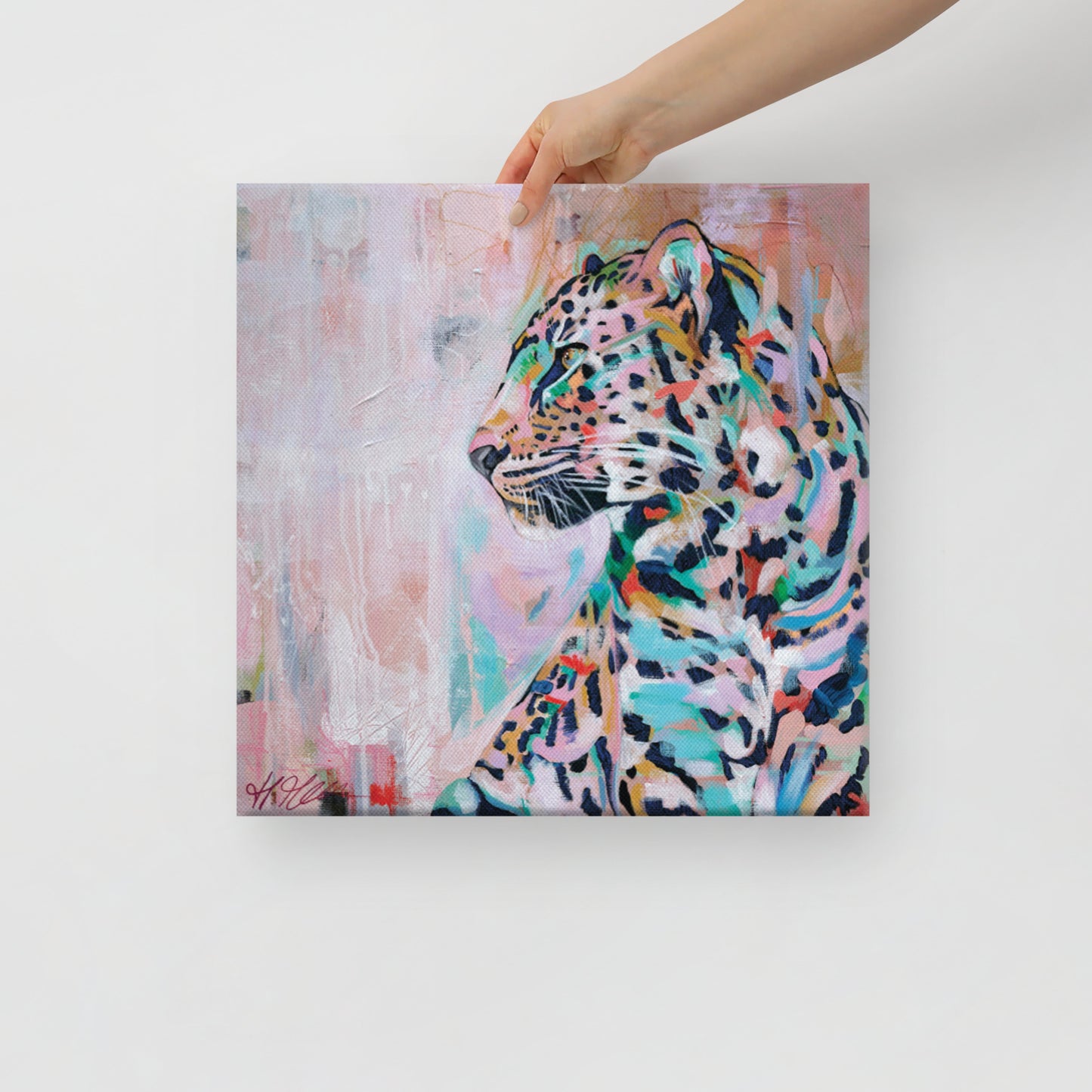 'I'm waiting right here' canvas print